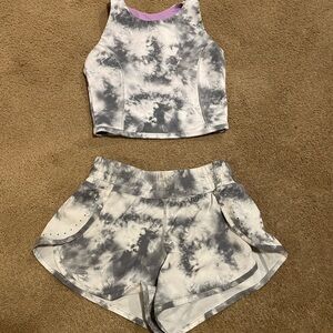 GK girls shorts and crop top set